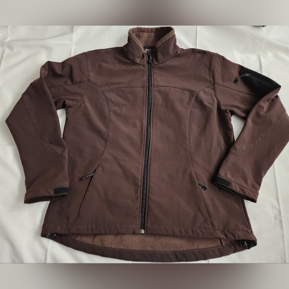 Black Diamond Full Zip Soft Shell Jacket Women's XL Brown - Picture 1 of 16
